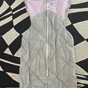 Love to Dream Purple and White Striped Swaddle